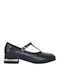Pumps mit Riemchen & flacher Absatz Schwarz