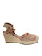 Damenplattformen im Espadrilles-Stil Rosa