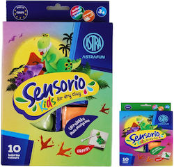 Selbsthärtendes Ton-Set nicht trocknend Astra Sensorio Kinder Dinosaurier 10 Farben Selbsthärtendes Ton-Set nicht trocknend Astra Sensorio Kinder Dinosaurier 10 Farben
