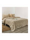 Whitegg Sheet Sets Queen with Elastic 170x200+28cm. Φαν66 Beige 4pcs