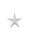 Hanging Ornament Star Metallic Silver 47x49cm