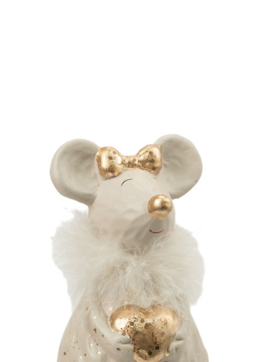 Zen Collection Christmas Figure Little mouse Gray Length 9cm