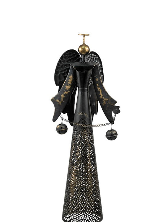 Zen Collection Коледна Метална Фигура Angel Чер...