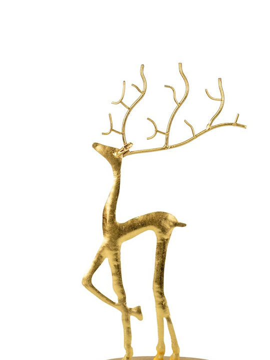 Zen Collection Christmas Metal Figure Reindeer Gold Height 34cm
