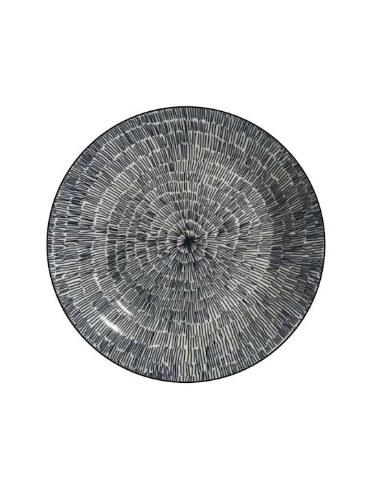TnS Inglaze Plate Shallow made of Porcelain Gray