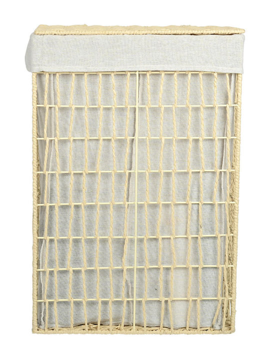 Estia Laundry Basket Fabric 37x22x55cm Beige