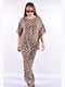 Damen Brown Set mit Hose