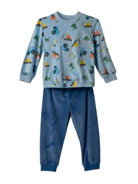 Hashtag Kids' Pajamas Winter Sky Blue