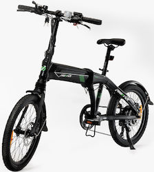 PowerRIDE FOLDING 20 14Αh HYDRO 20" Σπαστό Ηλεκτρικό Ποδήλατο Πόλης Μαύρο PowerRIDE FOLDING 20 14Αh HYDRO 20" Σπαστό Ηλεκτρικό Ποδήλατο Πόλης Μαύρο