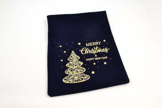 LiebeQueen Stoff Weihnachtlich Beutel für Geschenke Blau