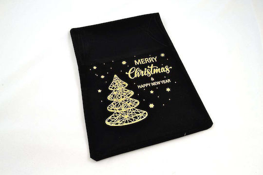 LiebeQueen Fabric Christmas Pouch for Gift Black