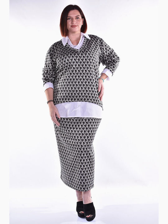 Set with Skirt Black