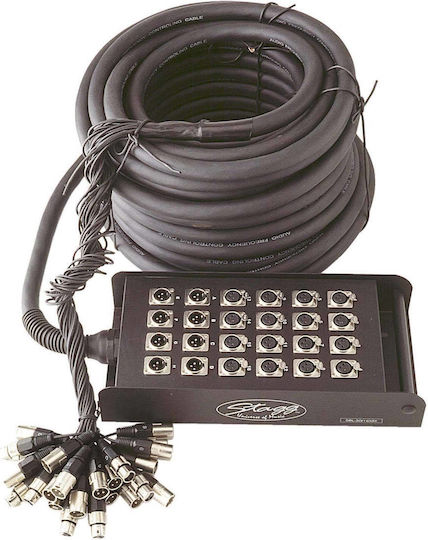 Stagg 16 XLR Female In 8 XLR Male Out 30.00m Multi Cable