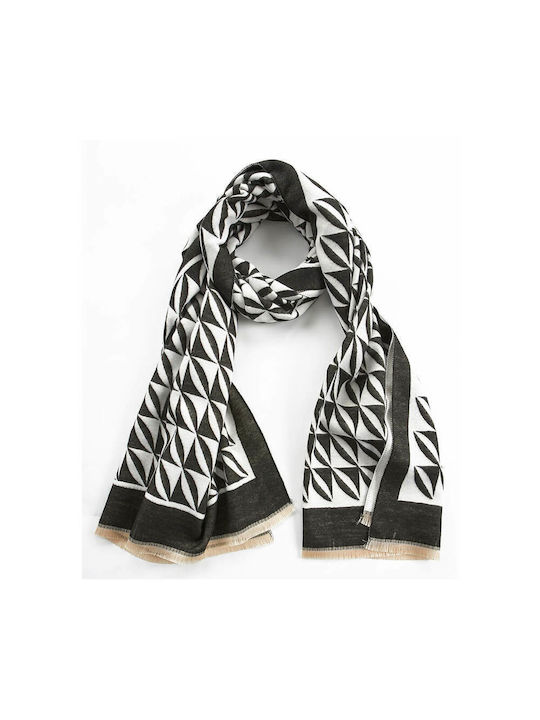 Verde Women's Wool Scarf Black