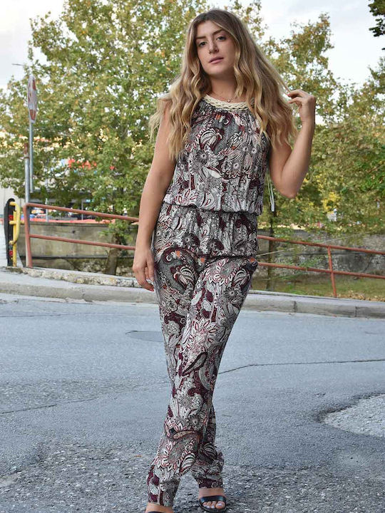 Women's One-piece Suit Bordeaux