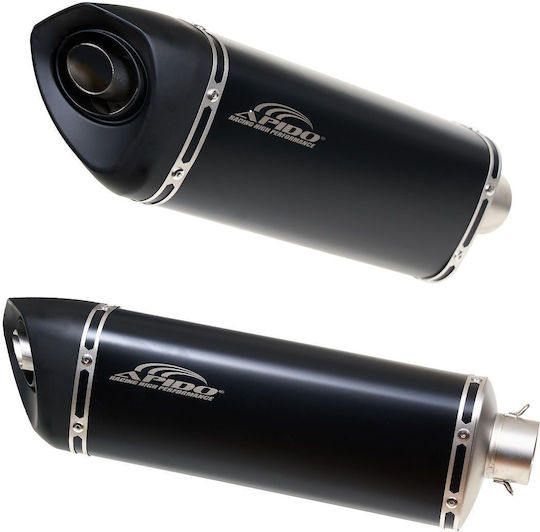 Apido Trioval Motorcycle Exhaust End for Kawasaki Kaze R 115 for Modenas X-CITE for Triumph Daytona for Honda GLX