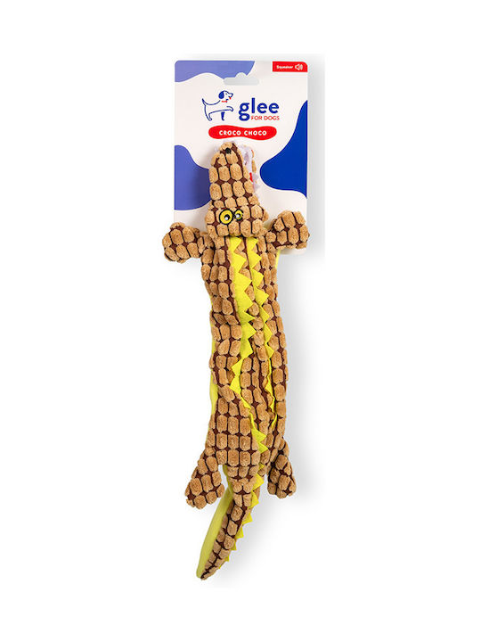 Παιχνίδι Σκύλου Glee Croco Choco Squeaky Καφέ 45x6x2,5cm