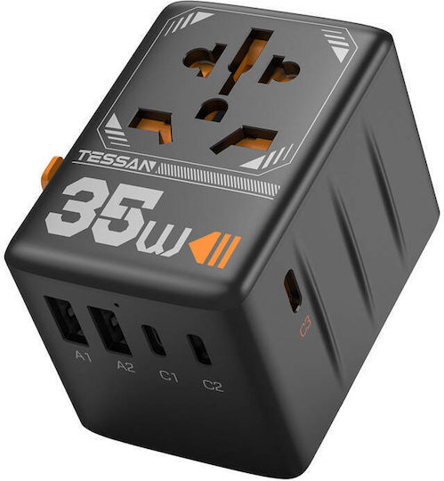 Tessan Universal Plug Adapter