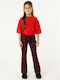 Kids' Fabric Pants Red