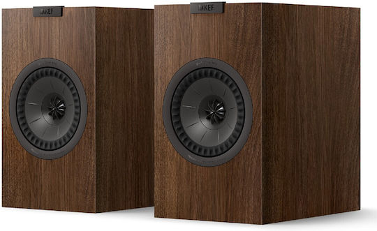Kef Q1 Meta Pair of Hi-Fi Speakers Bookself 2 No of Drivers W18xD27.7xH30.2cm. Walnut / Brown