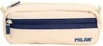 Milan Pencil Case with 1 Compartment Beige