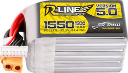 Tattu R-Line V5 Батерия Li-Po 22.2V 1550mAh XT60 за Дрон