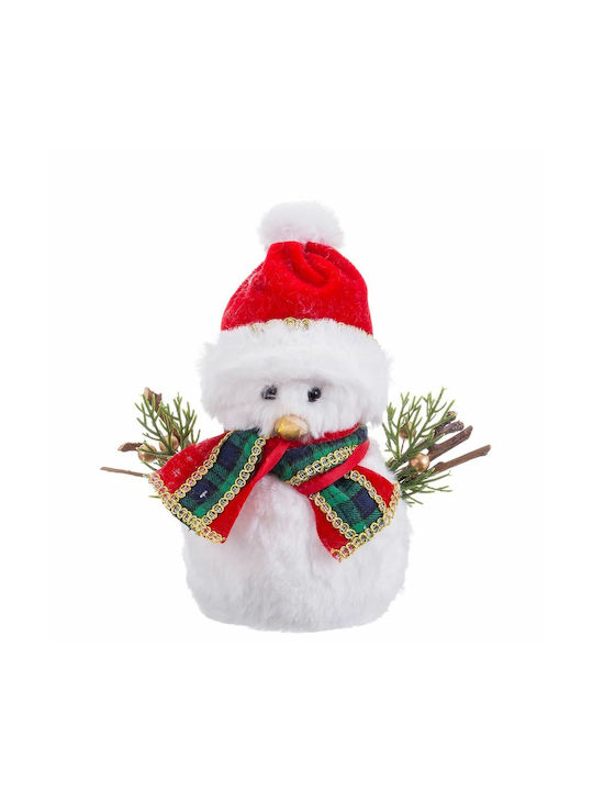 Hanging Snowman Ornament Multicolour 16x19cm