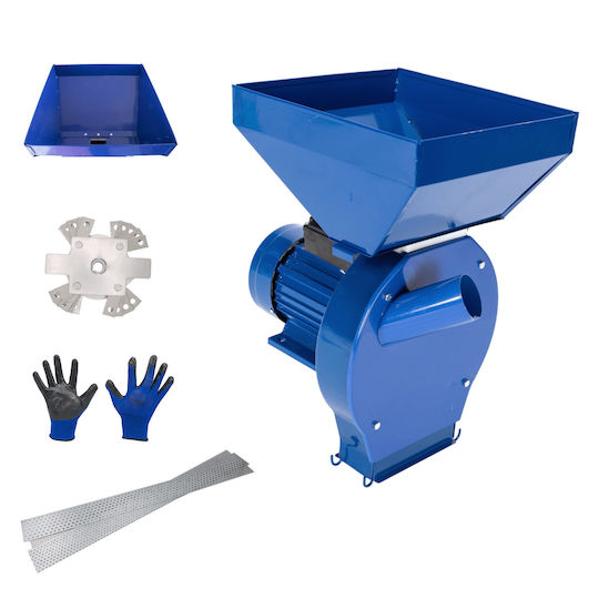 Moară cu ciocane pentru măcinat cereale Sculeagro 3.8kw X 3000rpm 300kg/h 20 ciocane 3 site Mănuși