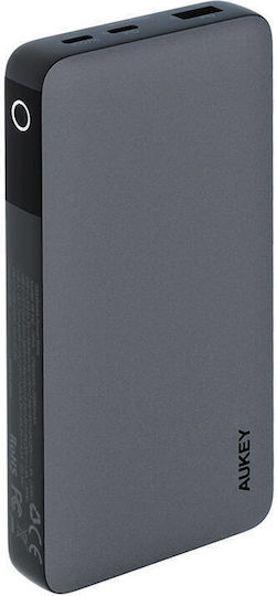 Aukey PB-Y42 Външна Батерия 20000mAh 30W с USB-A Изходен Порт и 2 USB-C Изходни Порта Power Delivery / PPS Черна