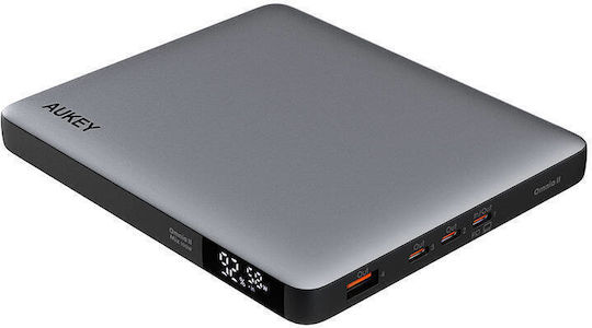 Aukey PB-Y44 Power Bank 20000mAh 100W with USB-A Output Port and 3 USB-C Output Ports Power Delivery PPS Grey
