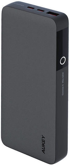 Aukey PB-Y43 Power Bank 20000mAh 65W with USB-A Output Port and 3 USB-C Output Ports Power Delivery PPS Black