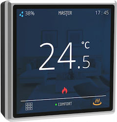 Master Electric Digital Thermostat Raum Intelligent mit Touchscreen und WLAN Master Electric Digital Thermostat Raum Intelligent mit Touchscreen und WLAN
