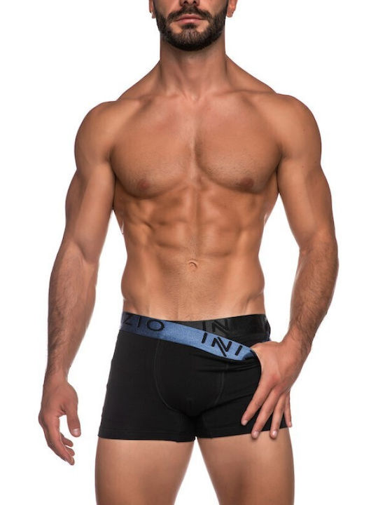 Inizio Men's Boxer Black/Blue