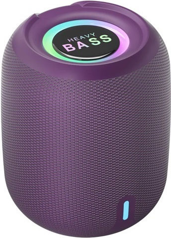 BASS-03 Ηχείο Bluetooth με Ραδιόφωνο Μωβ