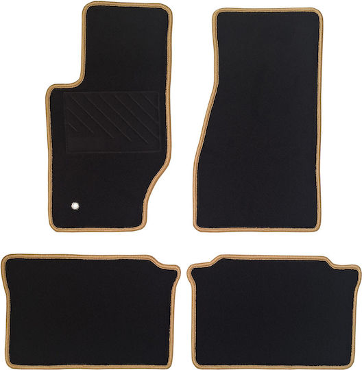 Set of Front and Rear Mats 4pcs for Jeep Grand Cherokee 2004-2010 Black