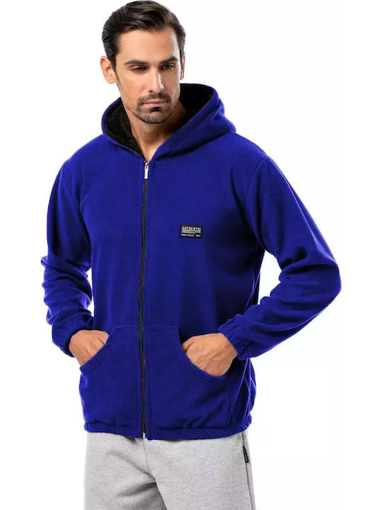 Bodymove Herren Fleecejacke Blau