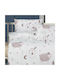 Beauty Home Baby Sheets Set Crib Cotton Rotten Apple Multicolored 100x150cm 4pcs