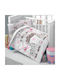 Beauty Home Baby Sheets Set Crib Cotton Pink Multicolored 100x150cm 4pcs