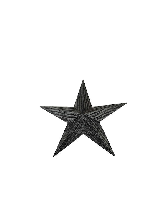 Zen Collection Metal Christmas Decorative Pendant Star 56.5x8x59cm Black