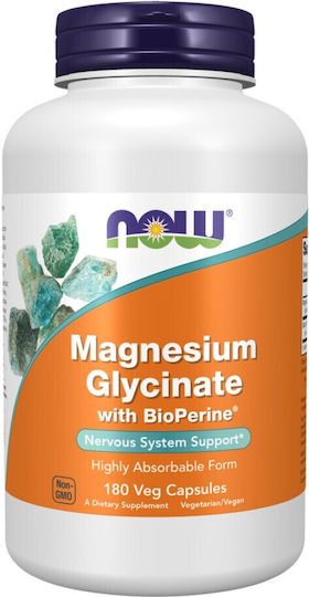 Now Foods Magnesium Glycinate With Bioperine® 180 κάψουλες