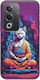 Meditation Tiere Katze Oppo A80 5g Schwarzes TPU Schwarzes Silikon