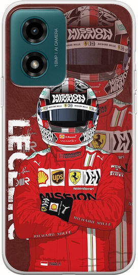 Formula 1 Charles Leclerc Motorola Moto G04s Flexible Tpu Διάφανη Σιλικόνη
