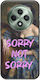 Vintage Lady Sorry Not Sorry Oppo Reno 12 F 5g Black TPU Black Silicone