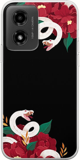 Double Snake Motorola Moto G04 Flexible Tpu Διάφανη Σιλικόνη