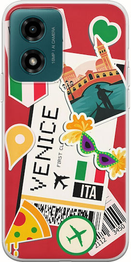 Ticket To Venice Motorola Moto G04s Flexible TPU Transparent Silicone
