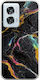 Rissiger Marmor Bunt Motorola Edge 50 Fusion 5g Flexibles TPU Transparentes Silikon