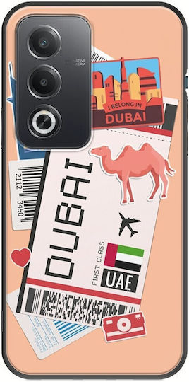 Ticket To Dubai Oppo A80 5G Schwarzes TPU Schwarzes Silikon