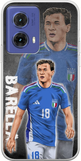 Euro 2024 Nicolo Barella Motorola Moto G85 5g Flexible TPU Transparent Silicone