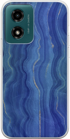 Agate Stone Blue Motorola Moto G04s Flexible Tpu Διάφανη Σιλικόνη