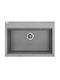 Laveo Drop-In Spüle aus Verbundgranulat B50xT70cm Gray